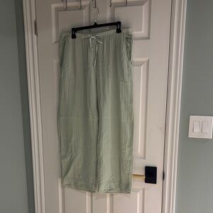 Velvet By Graham and Spencer 100% Cotton Gauze Pant full length